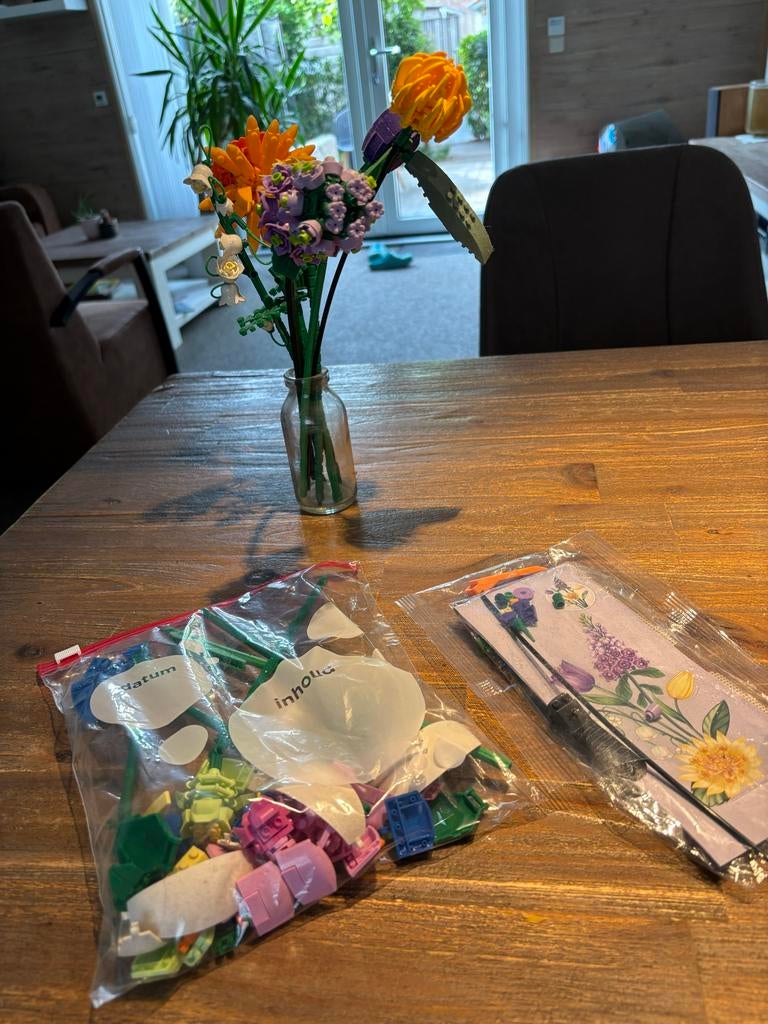 Imitatie LEGO bloemen - Bouw je eigen boeket!, Ophalen of Verzenden, Zo goed als nieuw, Overige merken