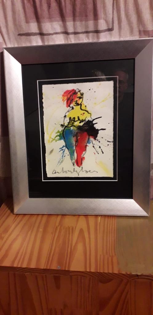 Schilderij vrouwelijk naakt van Anton Heiyboer., Ophalen