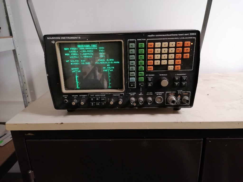 Marconi, radio communication radio testset 2955, Ophalen of Verzenden, Gebruikt, Overige meters