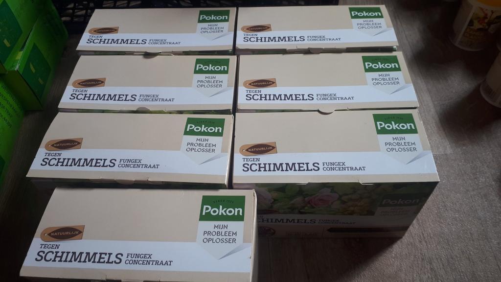 7 verpakkingen Pokon tegen schimmels fungex concentraat, Tuin en Terras, Ophalen of Verzenden, Nieuw, Ongediertebestrijding