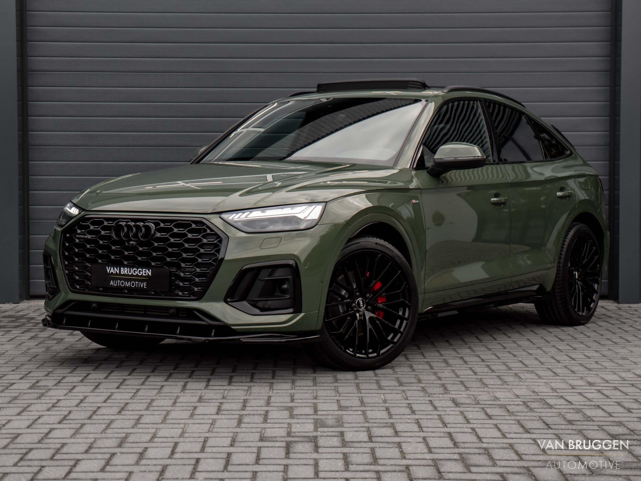 Audi Q5 Sportback 55 TFSI e S-Line Pano RS-Stoelen Luchtv Tr, Auto's, Automaat, Dealer onderhouden, 14 kWh, Gebruikt
