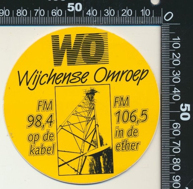 Sticker: Wijchense Omroep, Ophalen of Verzenden, Zo goed als nieuw, Film, Tv of Omroep