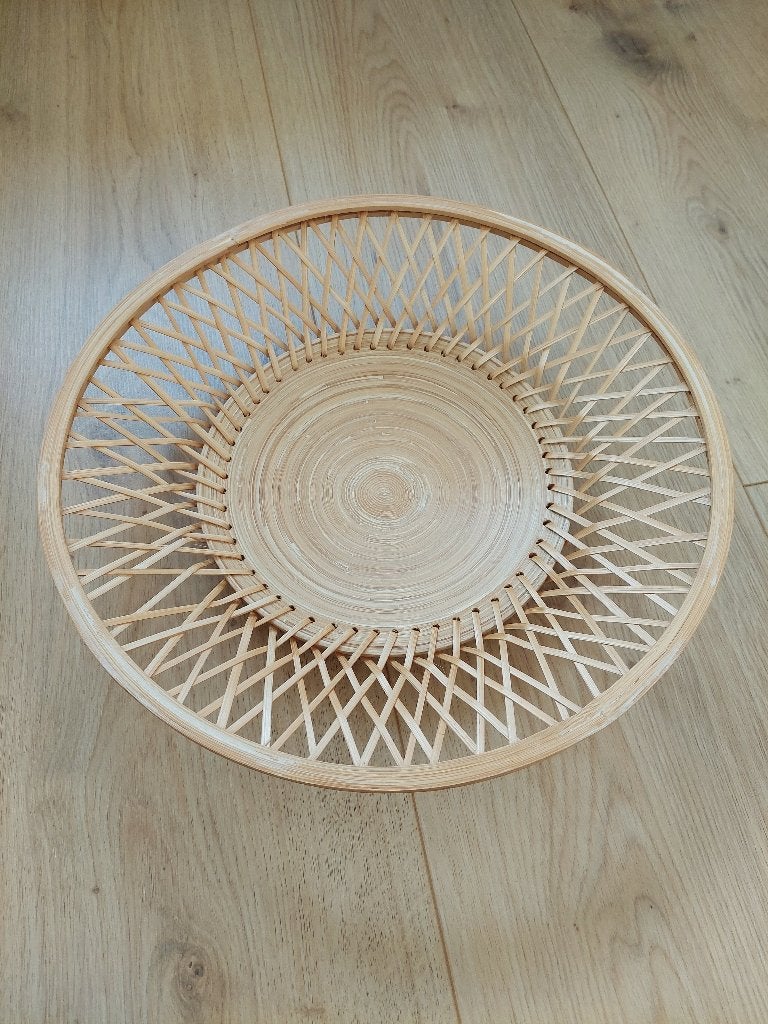 Ikea Viktigt bamboe schaal, Overige materialen, Schaal, Rond, Ophalen of Verzenden