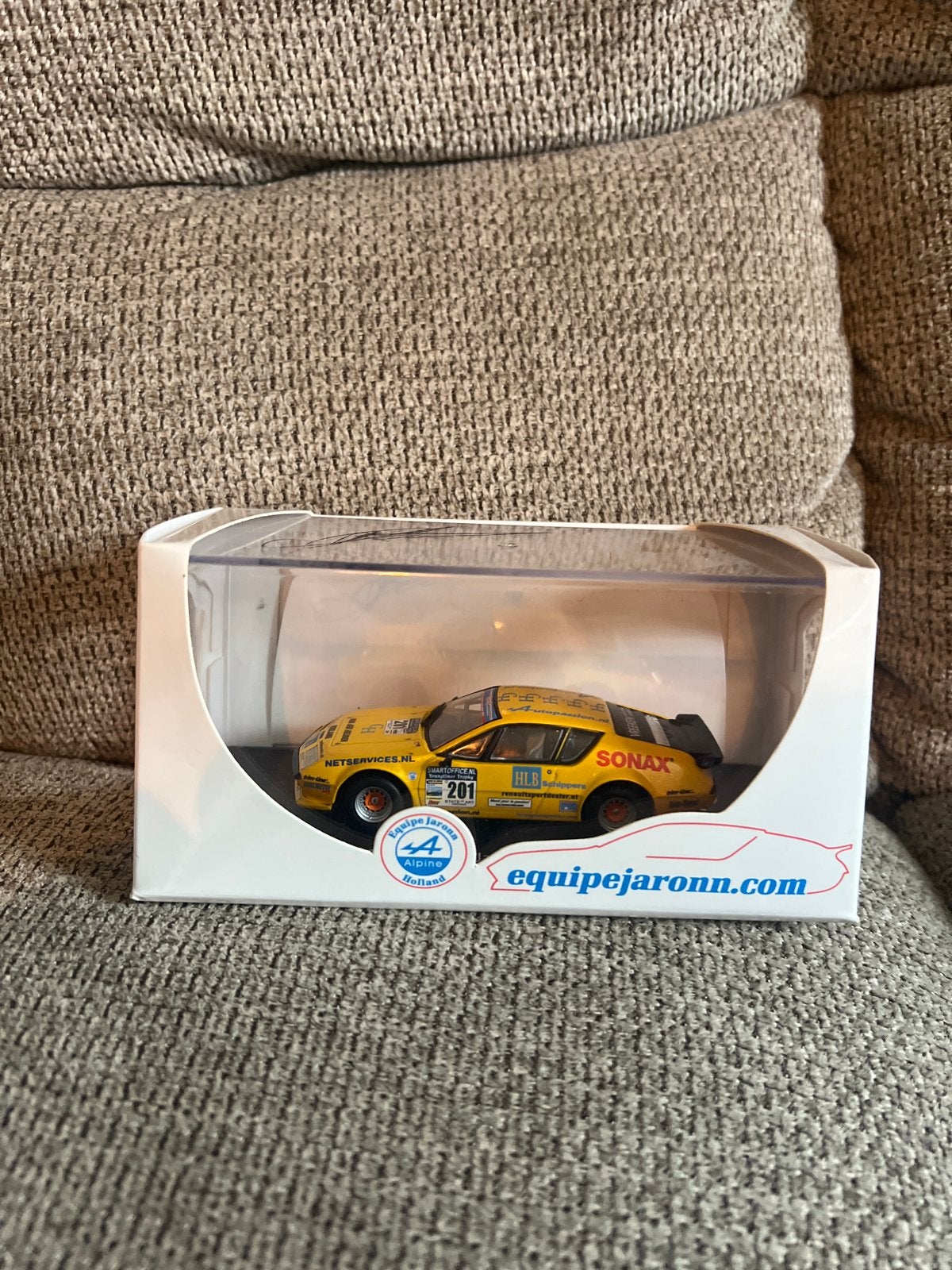 Gesigneerde Alpine A310V6 Equipe Jaronn 2007 modelauto, Overige merken, Auto, 1:32 tot 1:50, Nieuw