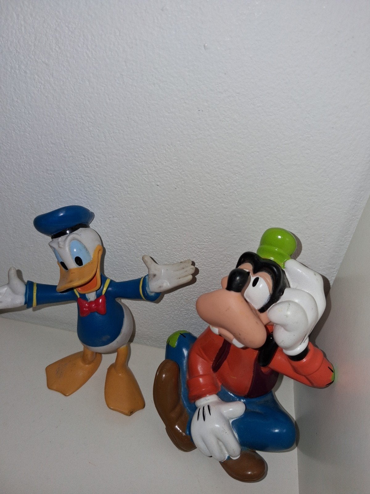 Donald Duck en Goofy Beeldjes - Vintage Disney Figuren, Gebruikt, Disney, Onbekend, Onbekend