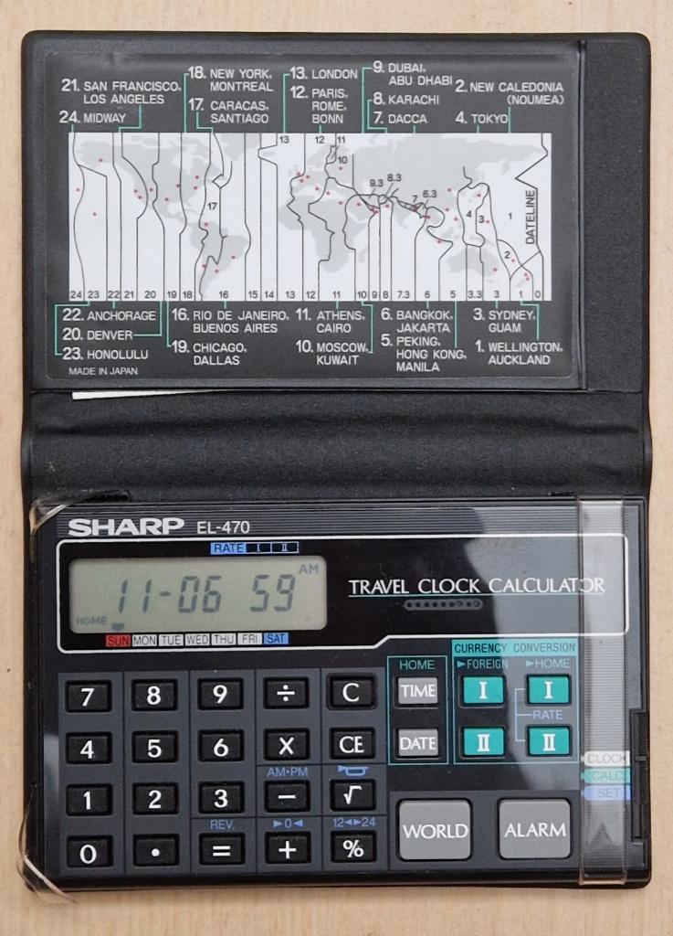 Sharp EL 470 calculator, Ophalen of Verzenden, Gebruikt