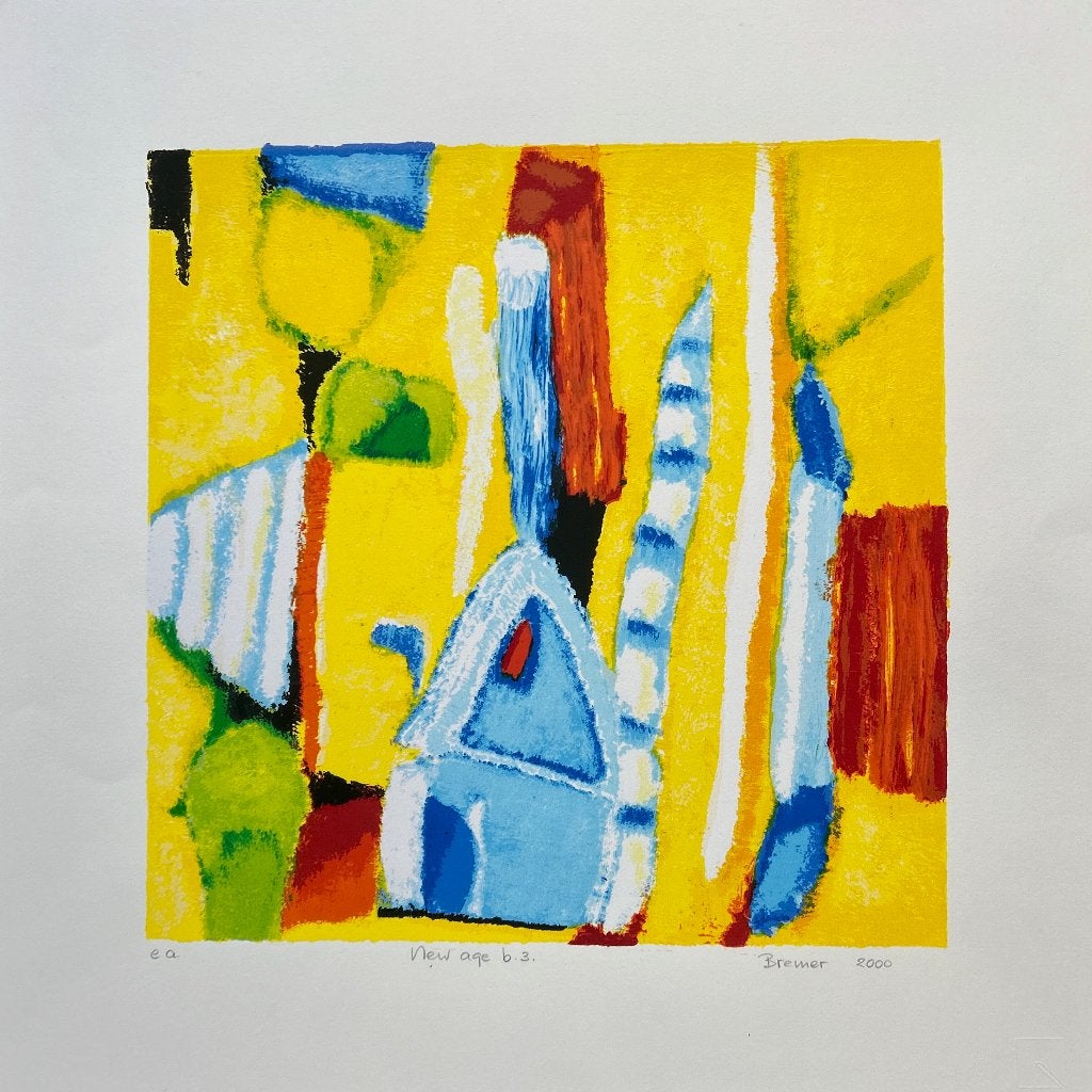 Zeefdruk Saskia Bremer - New age b.3, Verzenden