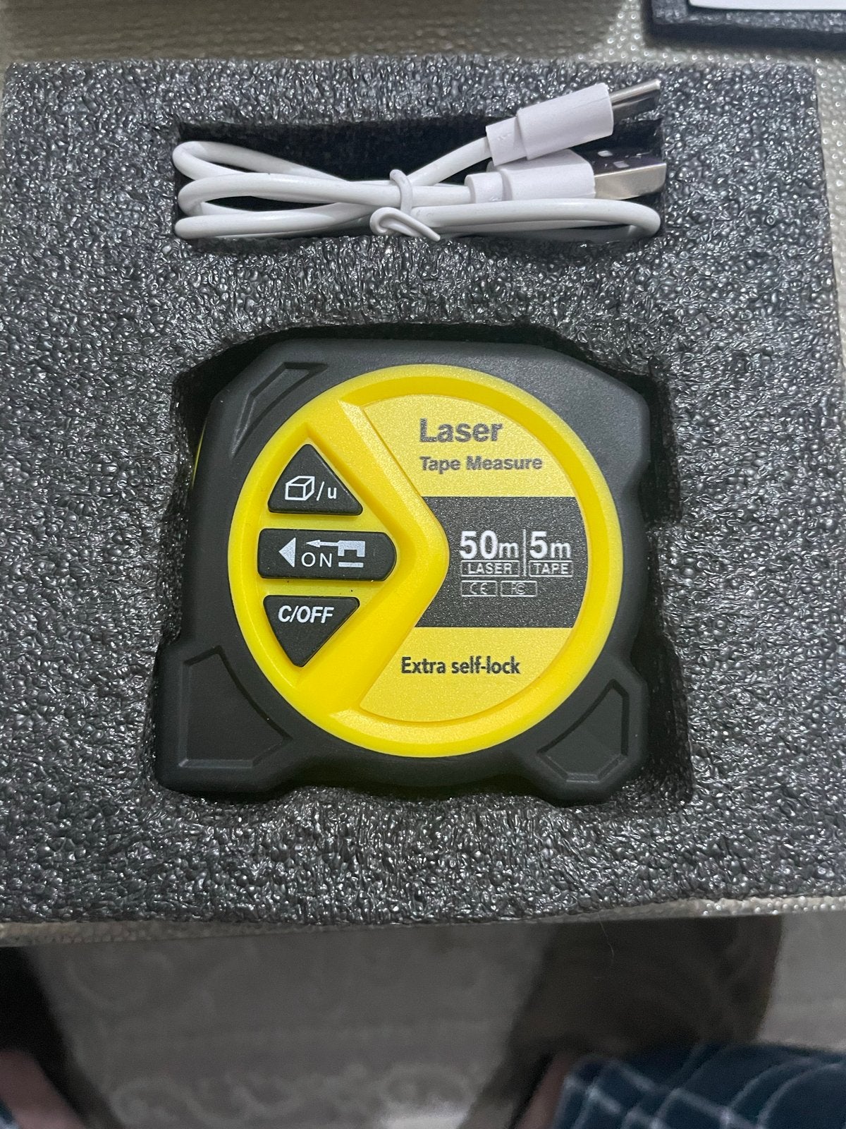 Digitale Rolmaat - Laser Afstandsmeter 50m/5m, Ophalen of Verzenden, Nieuw, Afstand