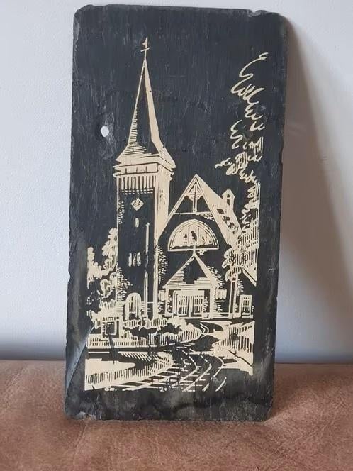 wand tegel leisteen 60 jaar Hoeverkerk Egmond, Ophalen