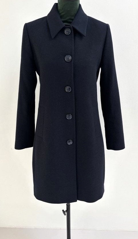 IN NIEUWSTAAT! HV Society mantel (tussen) jas wol blauw 36, HV Society, Nieuw, Maat 36 (S), Verzenden