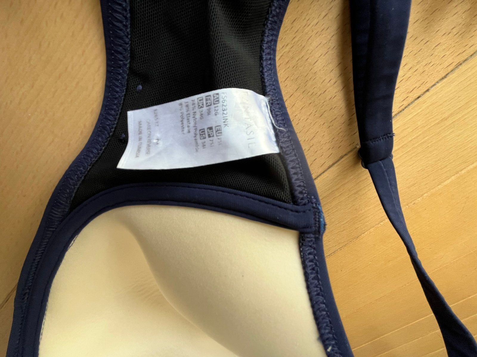 Donkerblauwe Fantasie bikini - 80G / 40, Ophalen of Verzenden, Gedragen, Blauw, Bikini