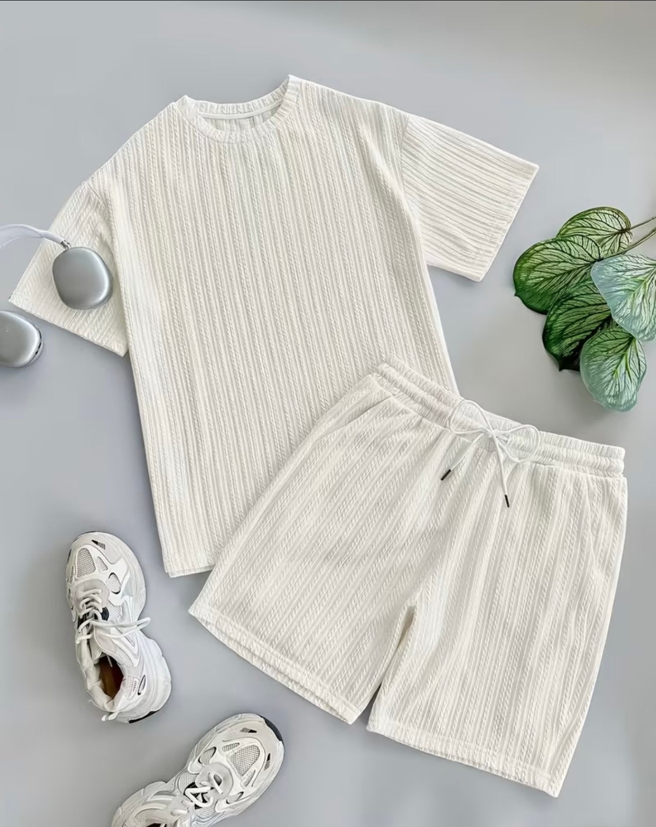 Nieuw! Trendy Waffle Zomer Set - Alle Maten -Ophalen Utrecht, Kleding | Heren, Sportkleding, Ophalen of Verzenden, Zo goed als nieuw