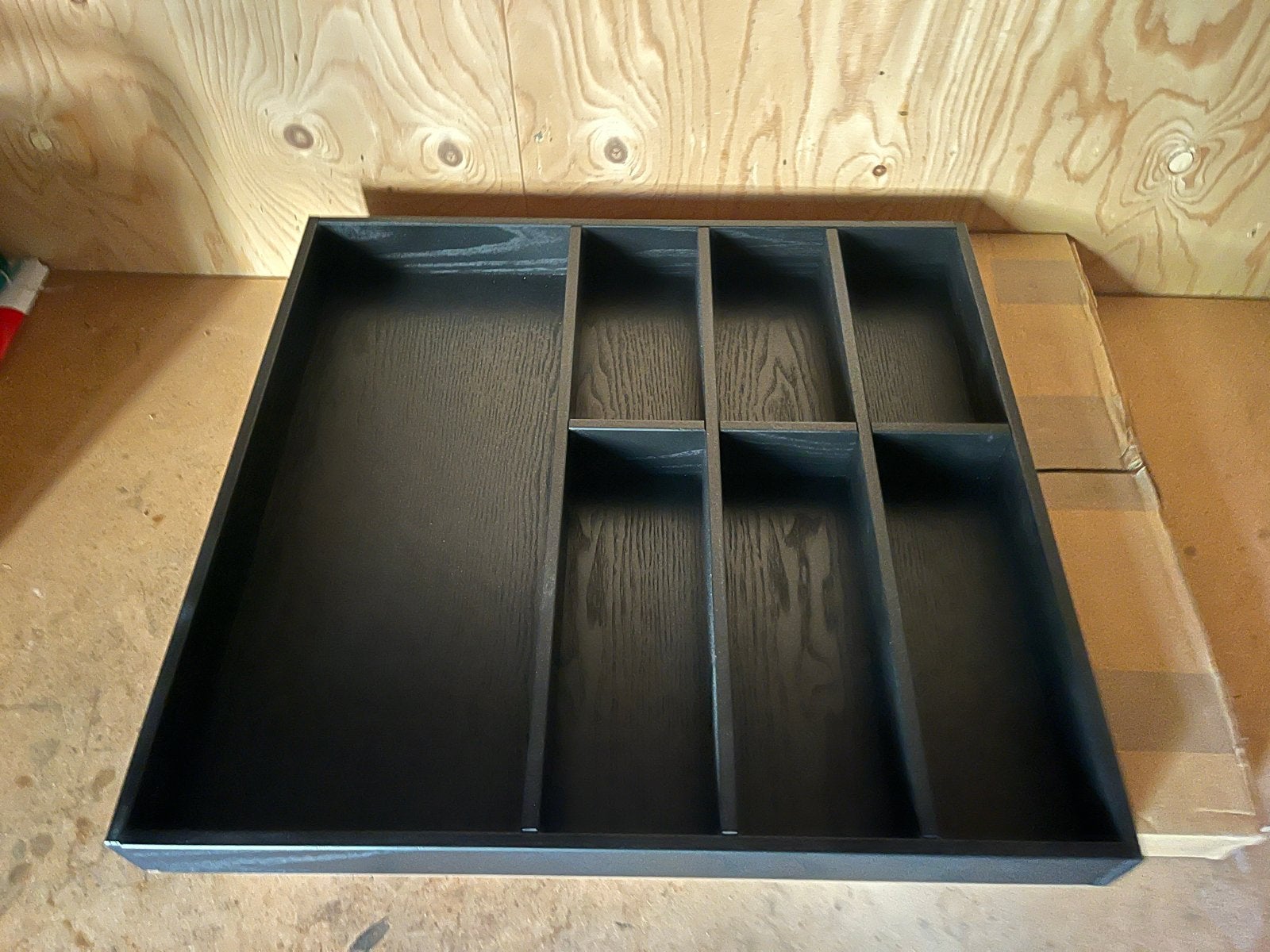 2 Houten bestekbakken voor lade 60cm, Ophalen, Zo goed als nieuw, Hout, Overige typen
