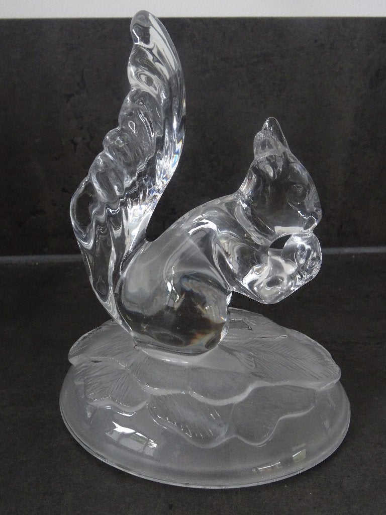 Eekhoorn kristal beeld kristallen eekhoorn sculptuur crystal, Ophalen of Verzenden, Zo goed als nieuw, Wild dier, Beeldje of Figuurtje