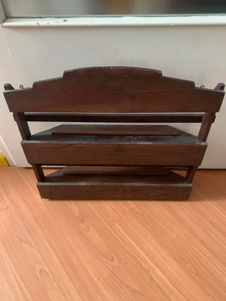 Vintage houten kruidenrek / etagère, Antiek en Kunst, Ophalen of Verzenden