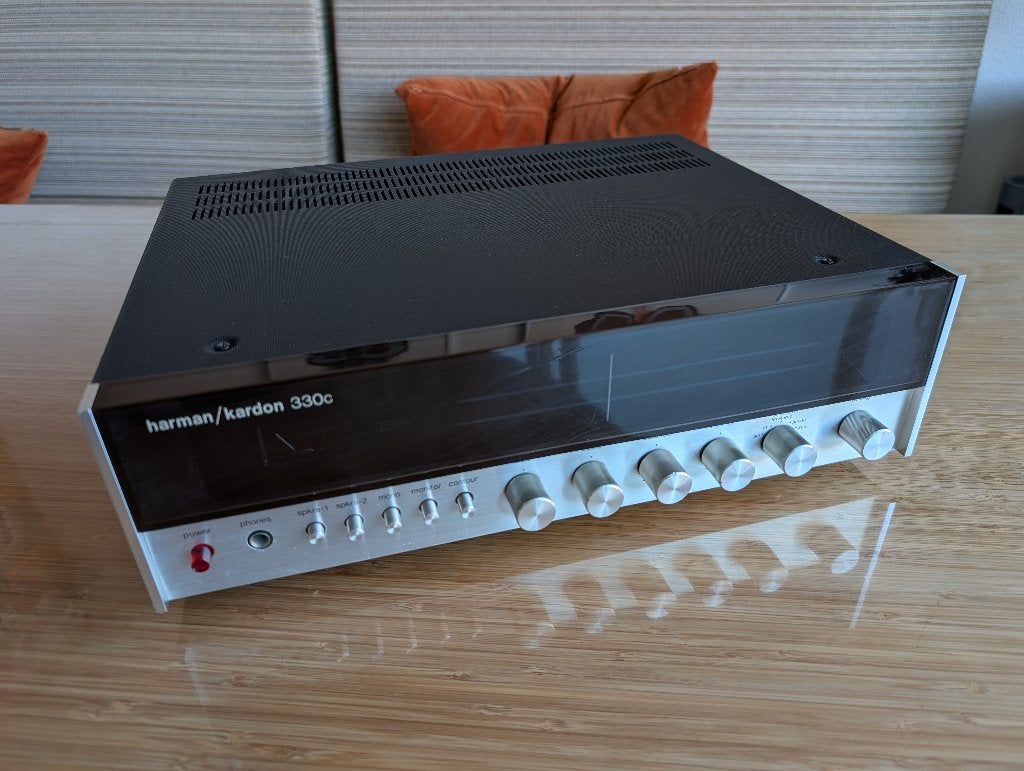 Harman Kardon 330C receiver, recent geserviced, Overige merken, Gebruikt, Ophalen of Verzenden, Minder dan 60 watt