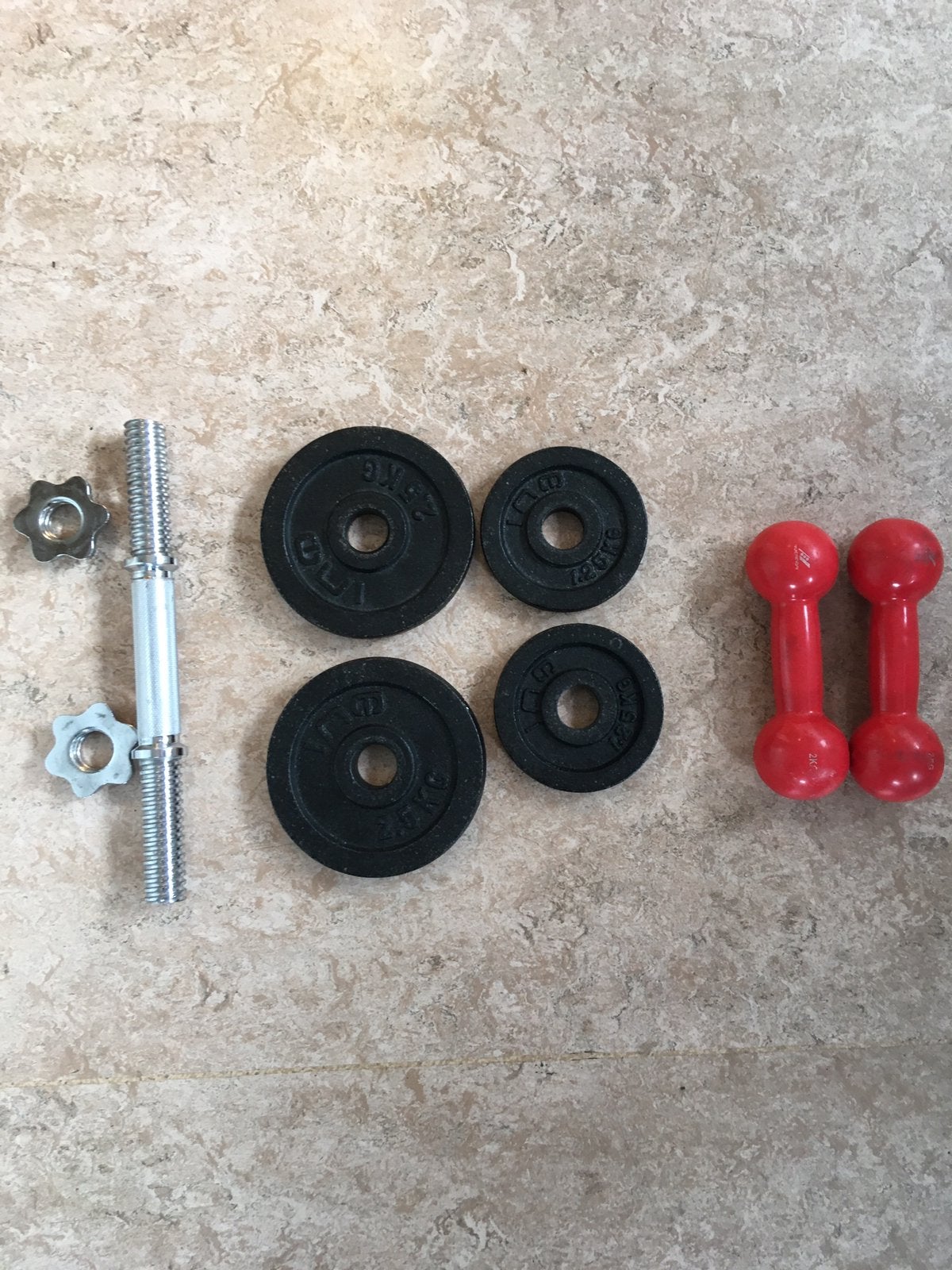 Fitness materiaal gewichten, Ophalen, Gebruikt