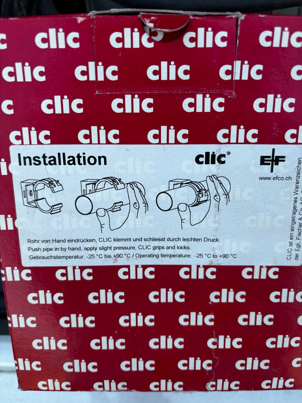 Clic buisklemmen 15mm - volle doos 100 stuks, Ophalen of Verzenden, Nieuw, Overige merken, Overige typen