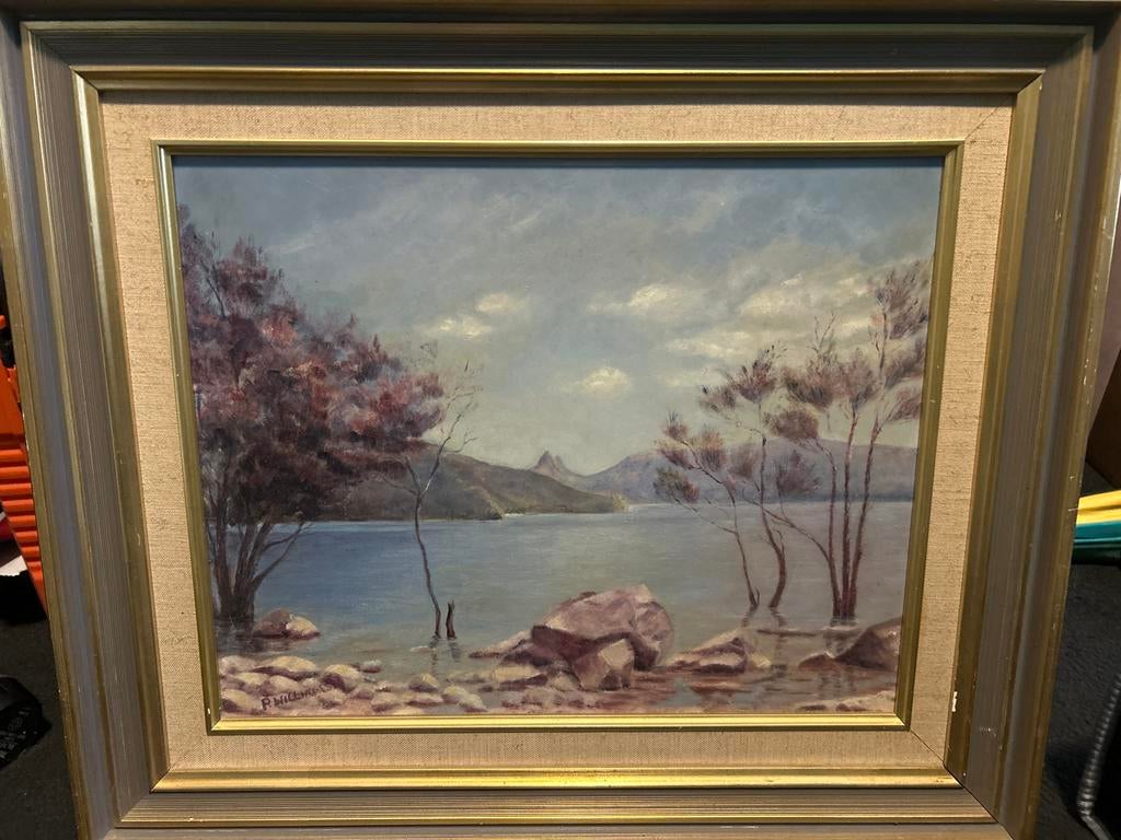 Schilderij Lake St. Clair door Peggy Williams, Antiek en Kunst, Ophalen of Verzenden