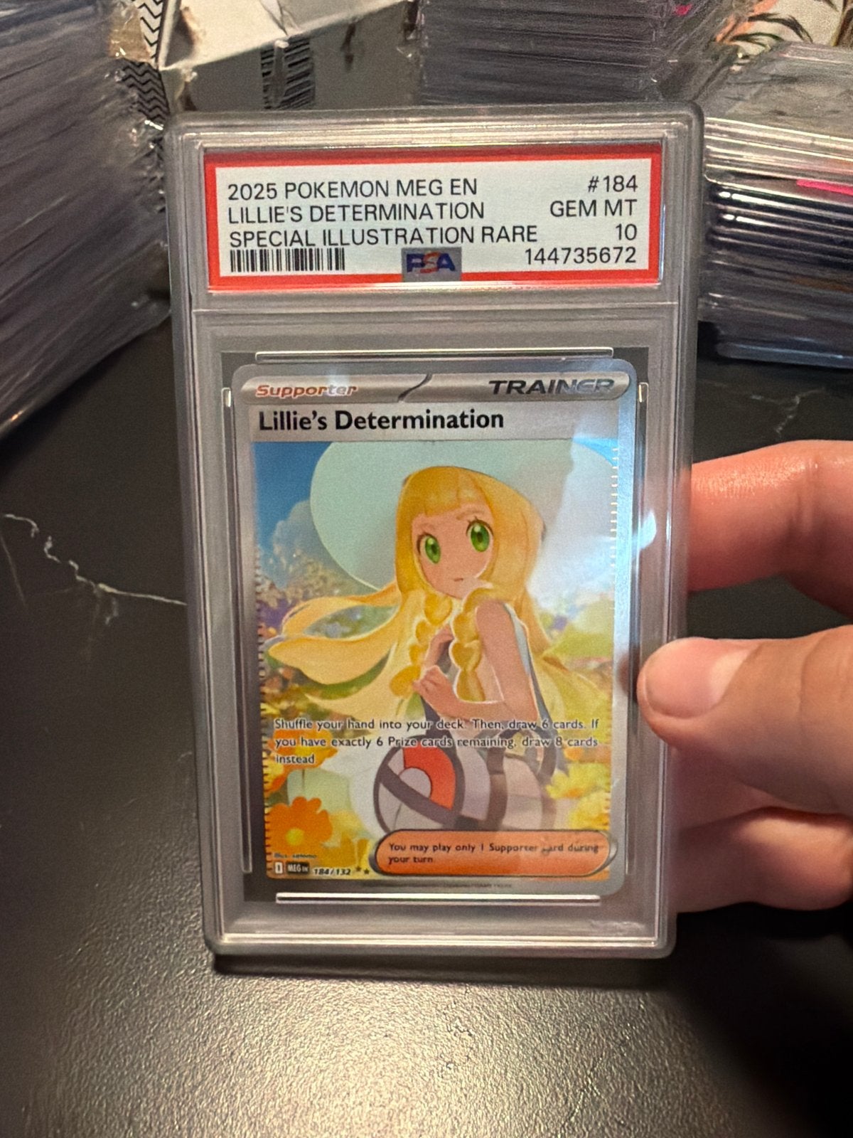 Lillie's Determination Special Illustration Rare PSA 10, Ophalen of Verzenden, Nieuw, Losse kaart