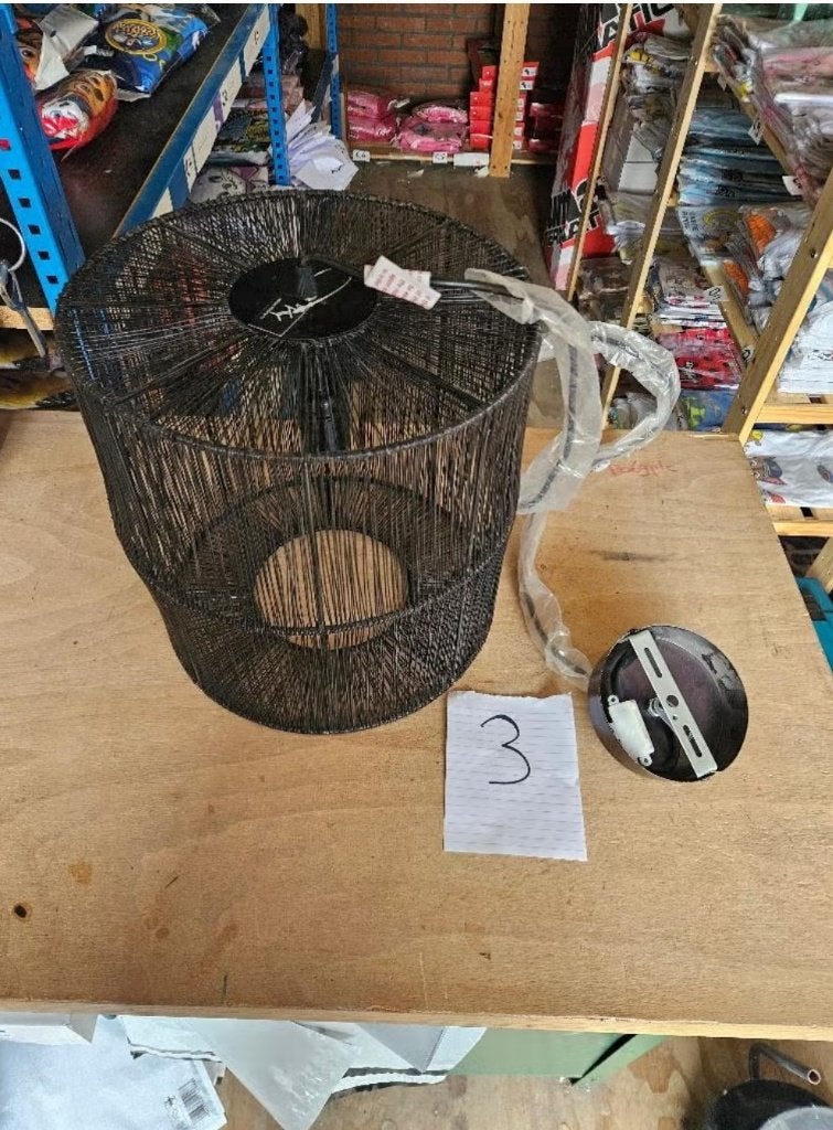 Kolony hanglamp metaal zwart 30,5cm (Nieuw), Ophalen of Verzenden, Nieuw, Metaal, Modern