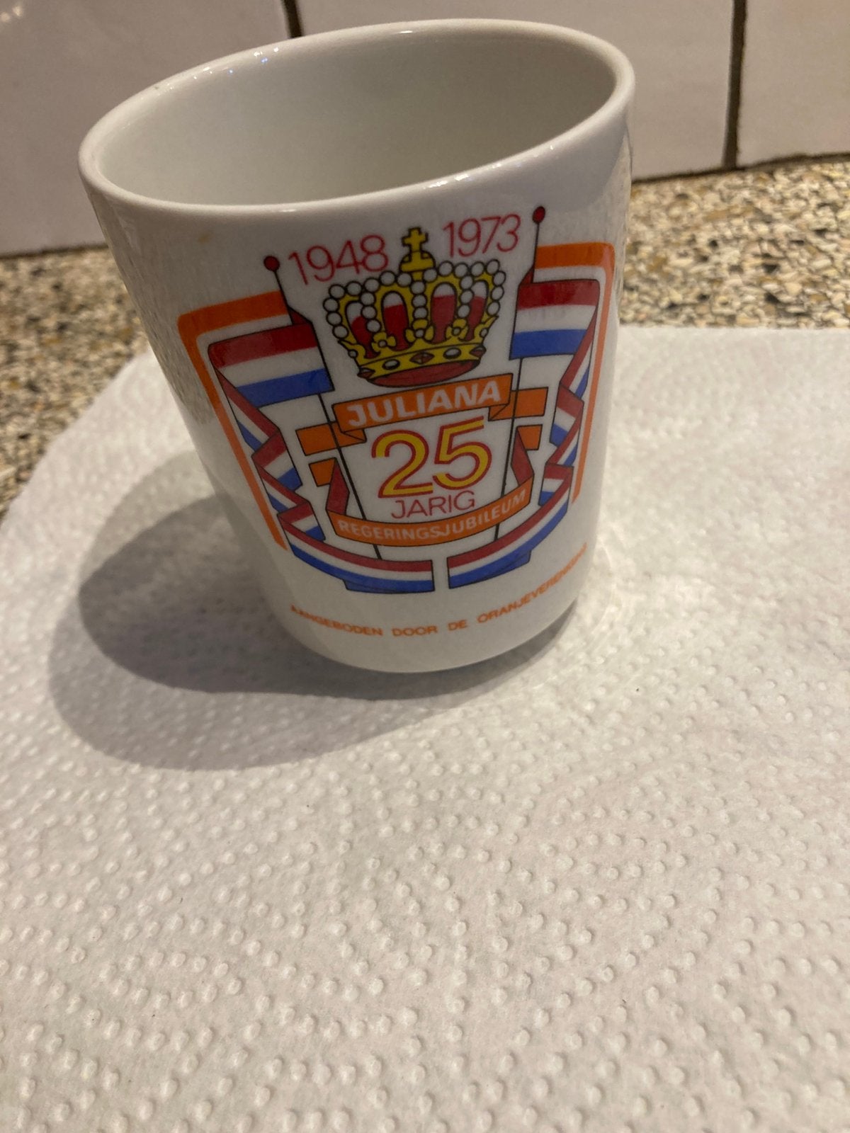 Beker koningshuis, Ophalen of Verzenden, Zo goed als nieuw, Servies