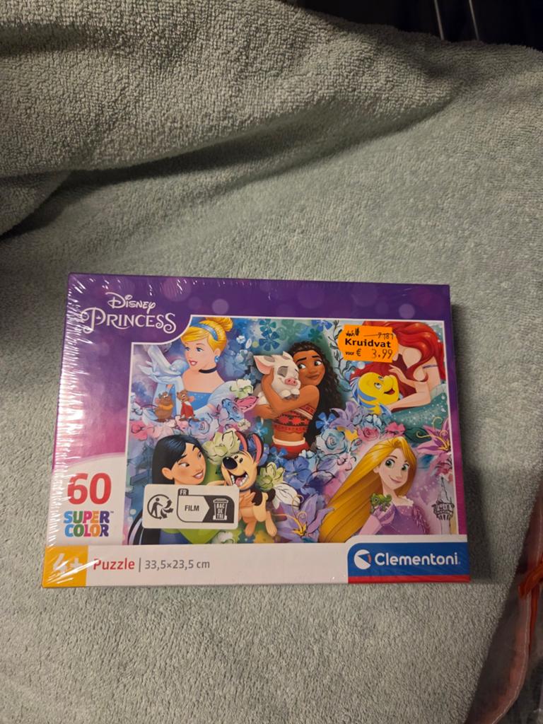 Disney Princess puzzel 60 stukjes, nieuw, Ophalen of Verzenden, Meer dan 50 stukjes, Nieuw, 4 tot 6 jaar