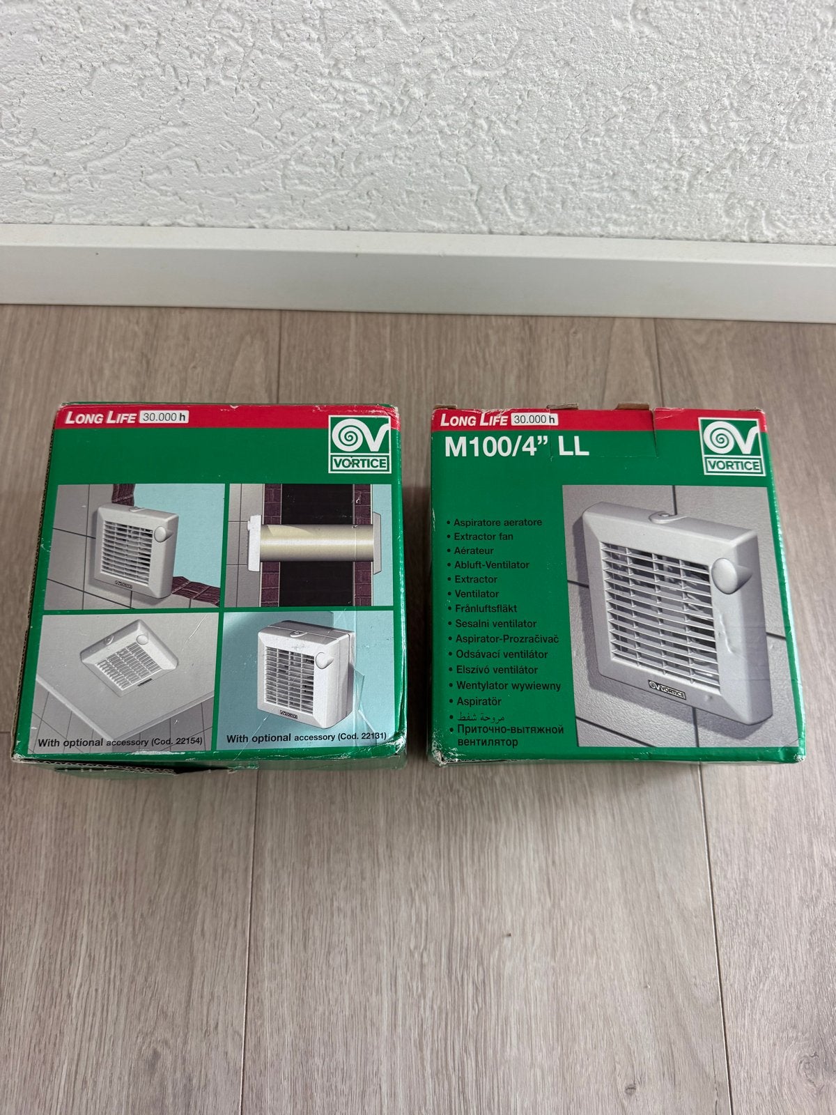 Vortice M100/4" LL Ventilator/Afzuiger (2 stuks), Doe-het-zelf en Verbouw, Ophalen, Nieuw, Ventilator en Afzuiger