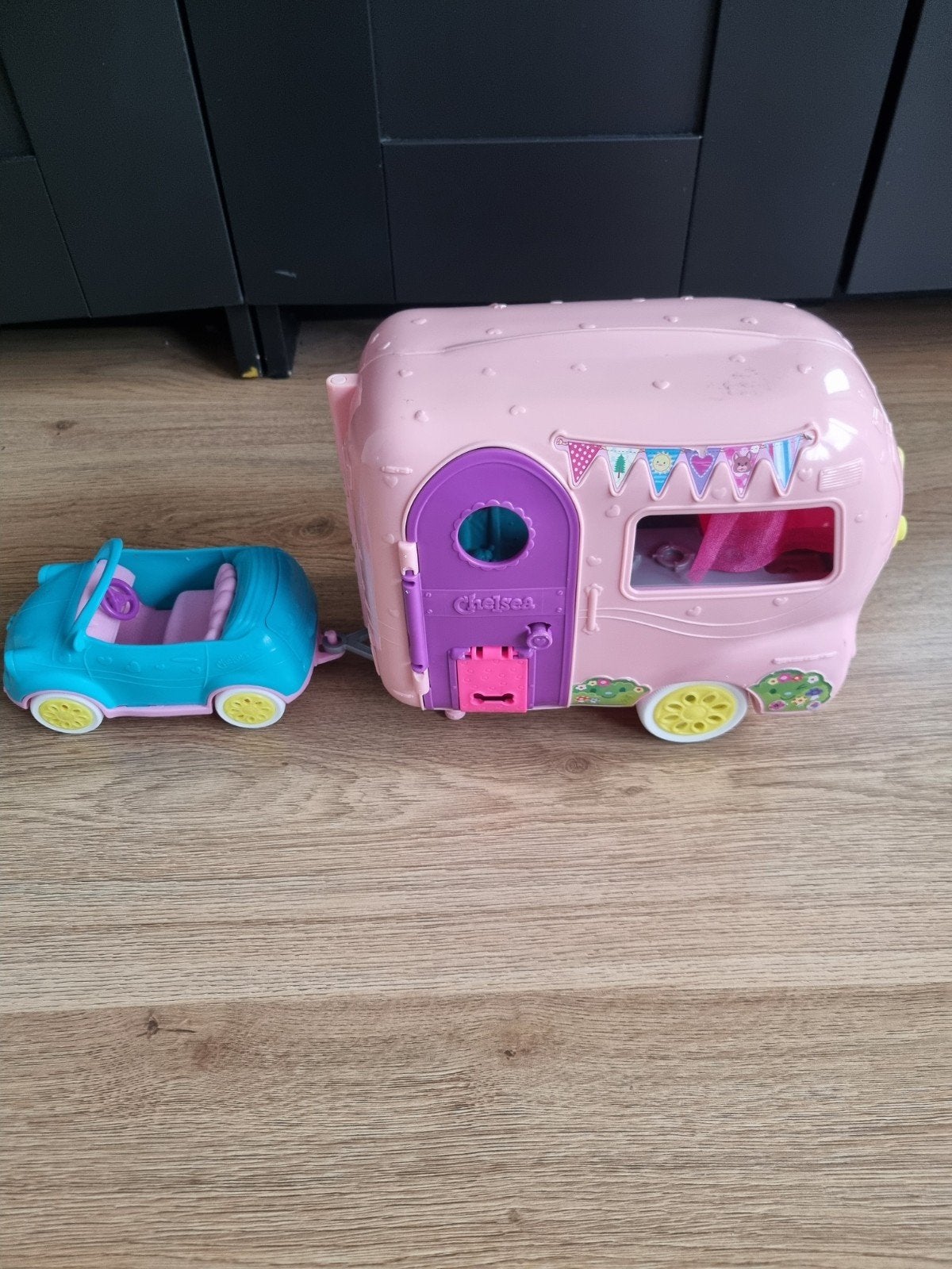 Barbie Chelsea camper met auto, Ophalen, Jongen of Meisje