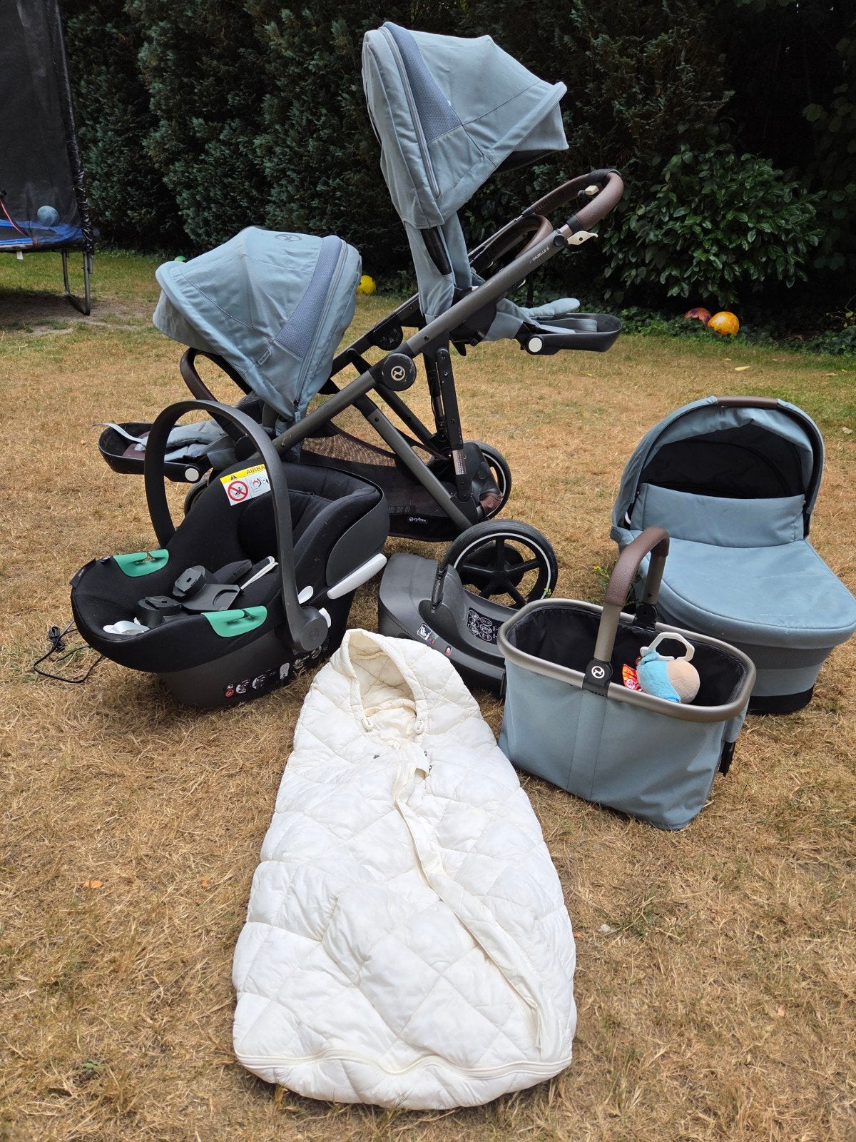 Zeer volledige Cybex e-Gazelle S kinderwagen, Zo goed als nieuw, Combiwagen, Verstelbare duwstang, Ophalen