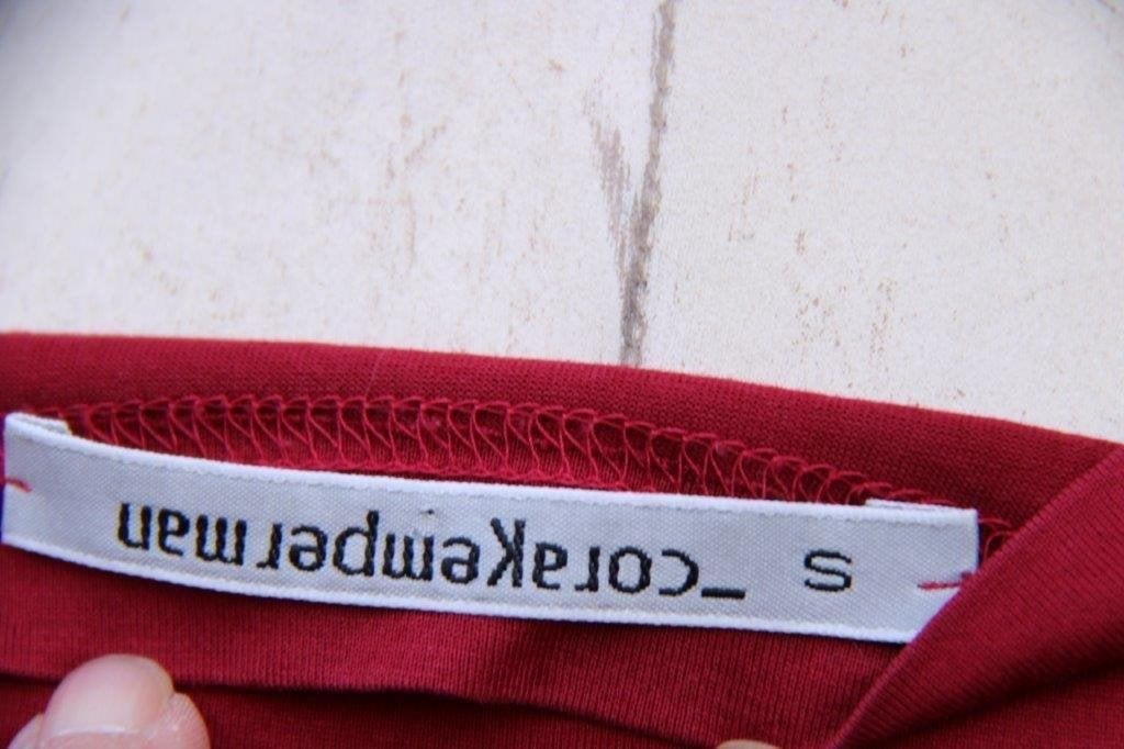 Doorknoopjurk donkerrood Cora Kemperman mt S Vaste prijs, Ophalen of Verzenden, Knielengte, Maat 36 (S), Rood