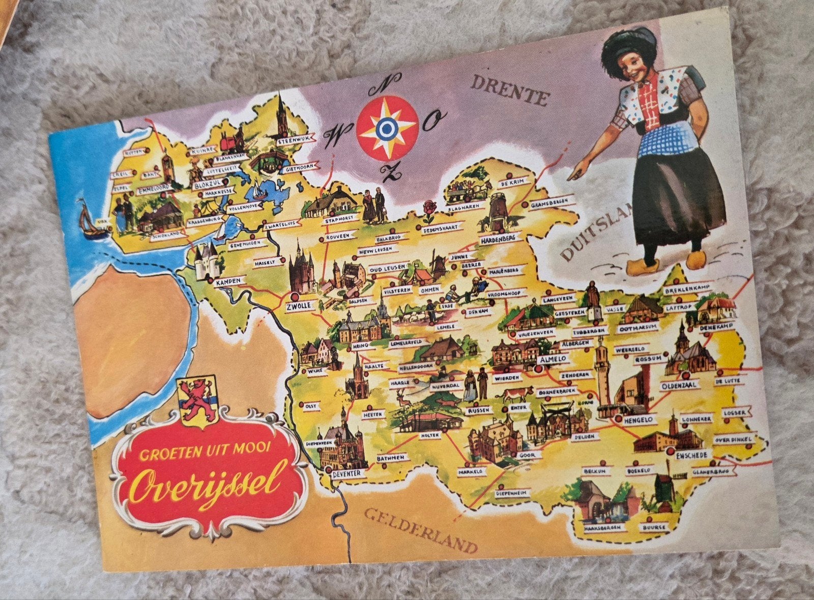 Oude ansichtkaart Overijssel - Groeten uit Lutten (Ov.), Verzenden, 1960 tot 1980, Ongelopen, Overijssel