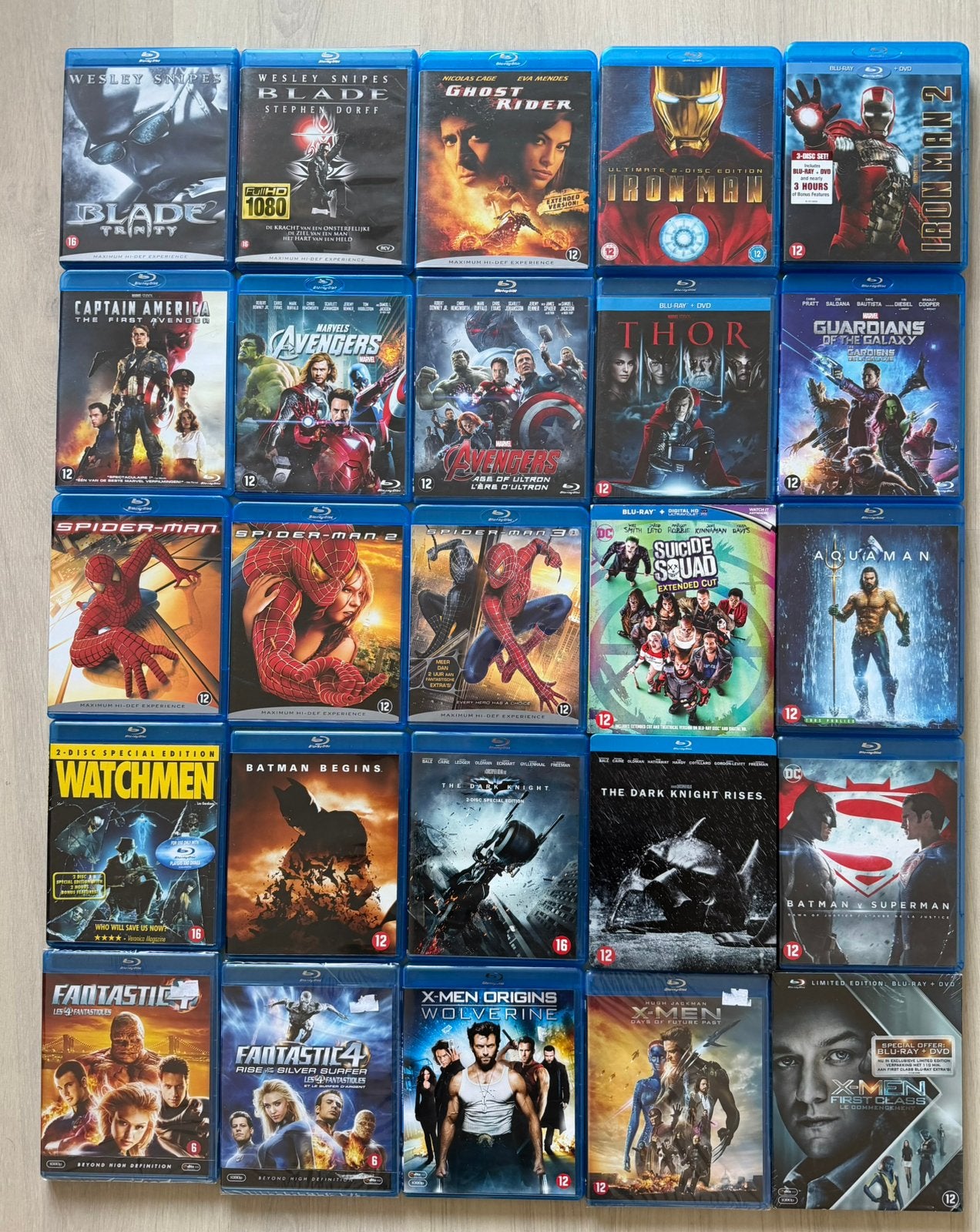 Blu Ray | 25x Marvel en DC collectie | Vaste prijs €105, Cd's en Dvd's, Blu-ray, Ophalen of Verzenden, Zo goed als nieuw, Actie