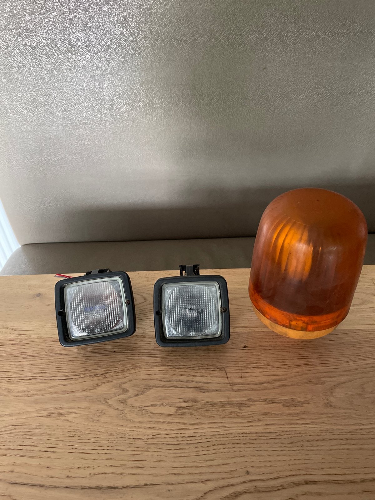 Zwaailamp en 2 lampen voor Volvo kraan, Ophalen of Verzenden