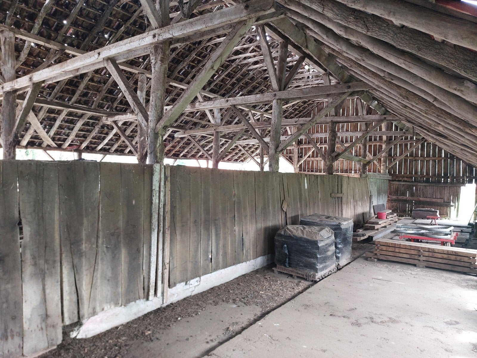 Oude eiken gebinten - Authentiek en robuust, Doe-het-zelf en Verbouw, Hout en Planken, Ophalen, Gebruikt, Eiken, Balk