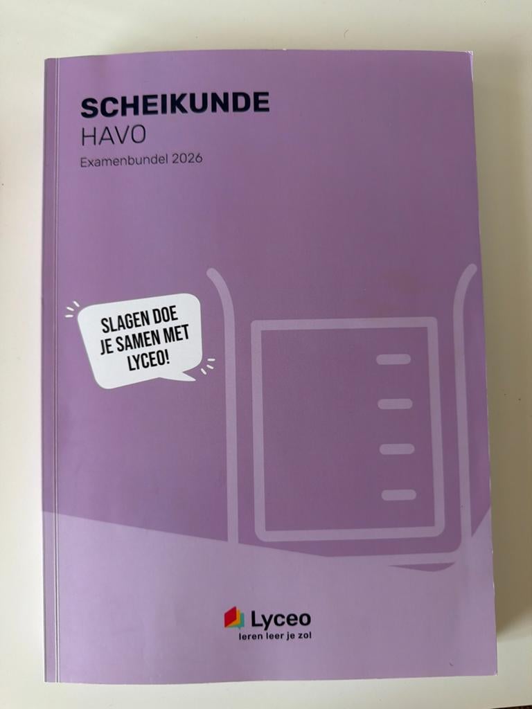 Examenbundel Scheikunde HAVO 2026 Lyceo, Boeken, Ophalen of Verzenden, Nieuw, HAVO, Scheikunde