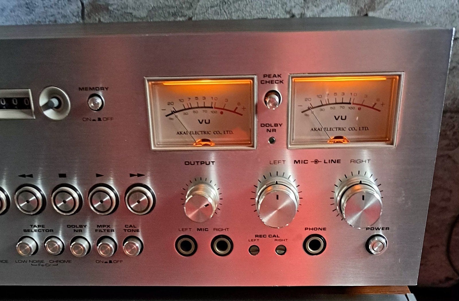 Akai GXC-760D Cassettedeck - Vintage Hifi, Ophalen of Verzenden, Enkel, Akai, Tiptoetsen