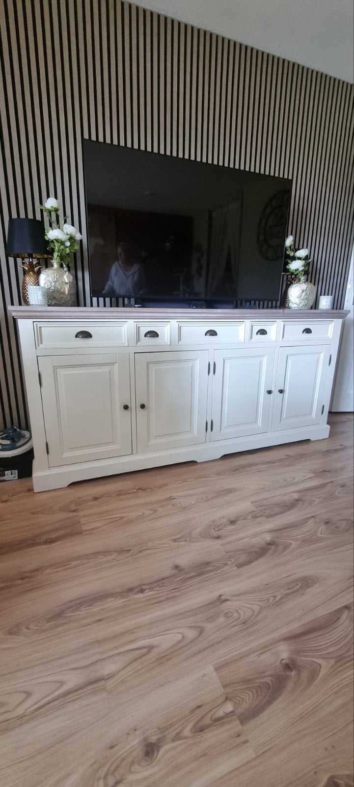 Stijlvol dressoir met lades en deuren, Huis en Inrichting, Ophalen, Gebruikt, Landelijk, 200 cm of meer