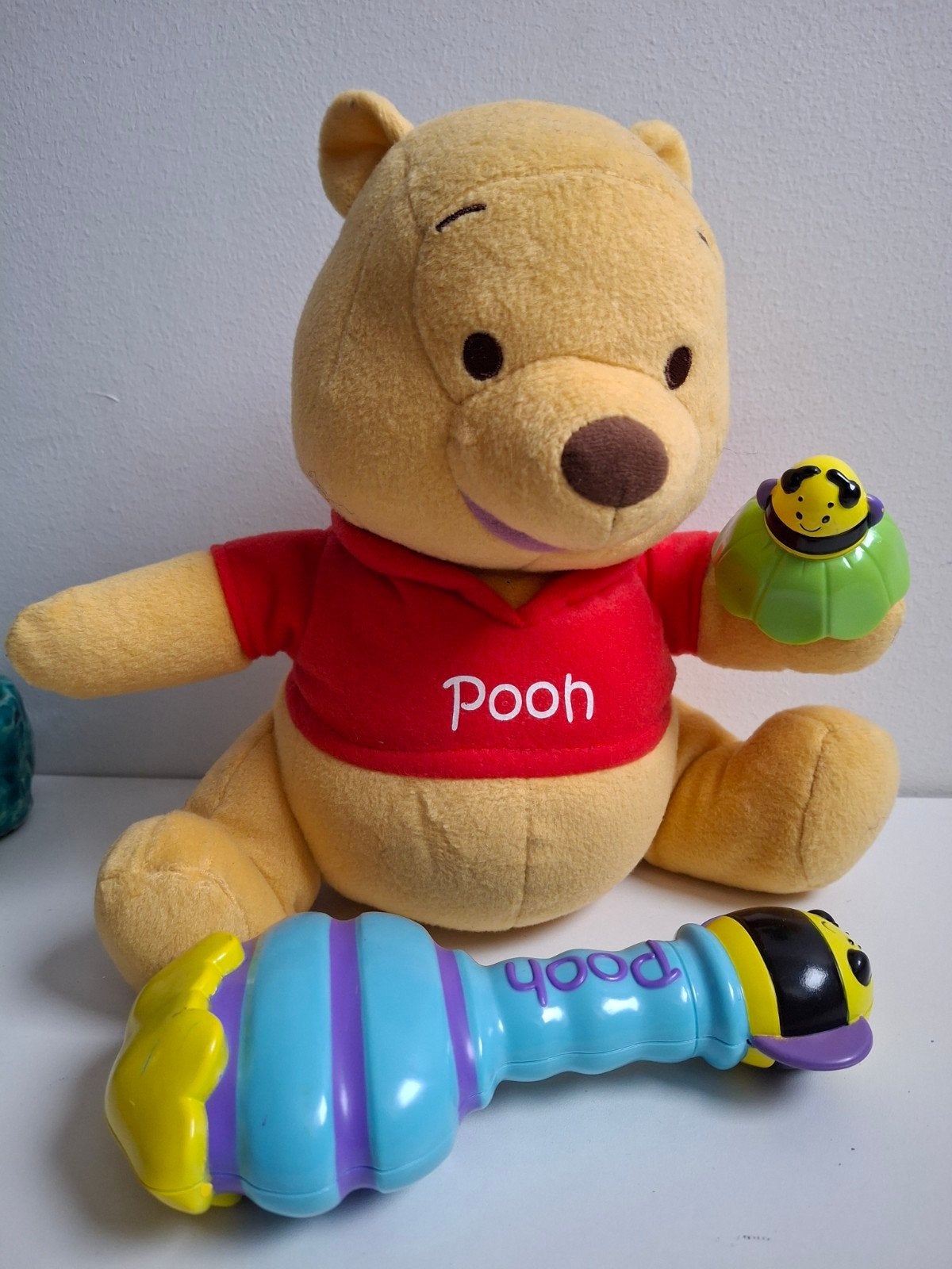 Mooie Winnie de pooh beer  / Magische rammelaar, Ophalen of Verzenden, Gebruikt