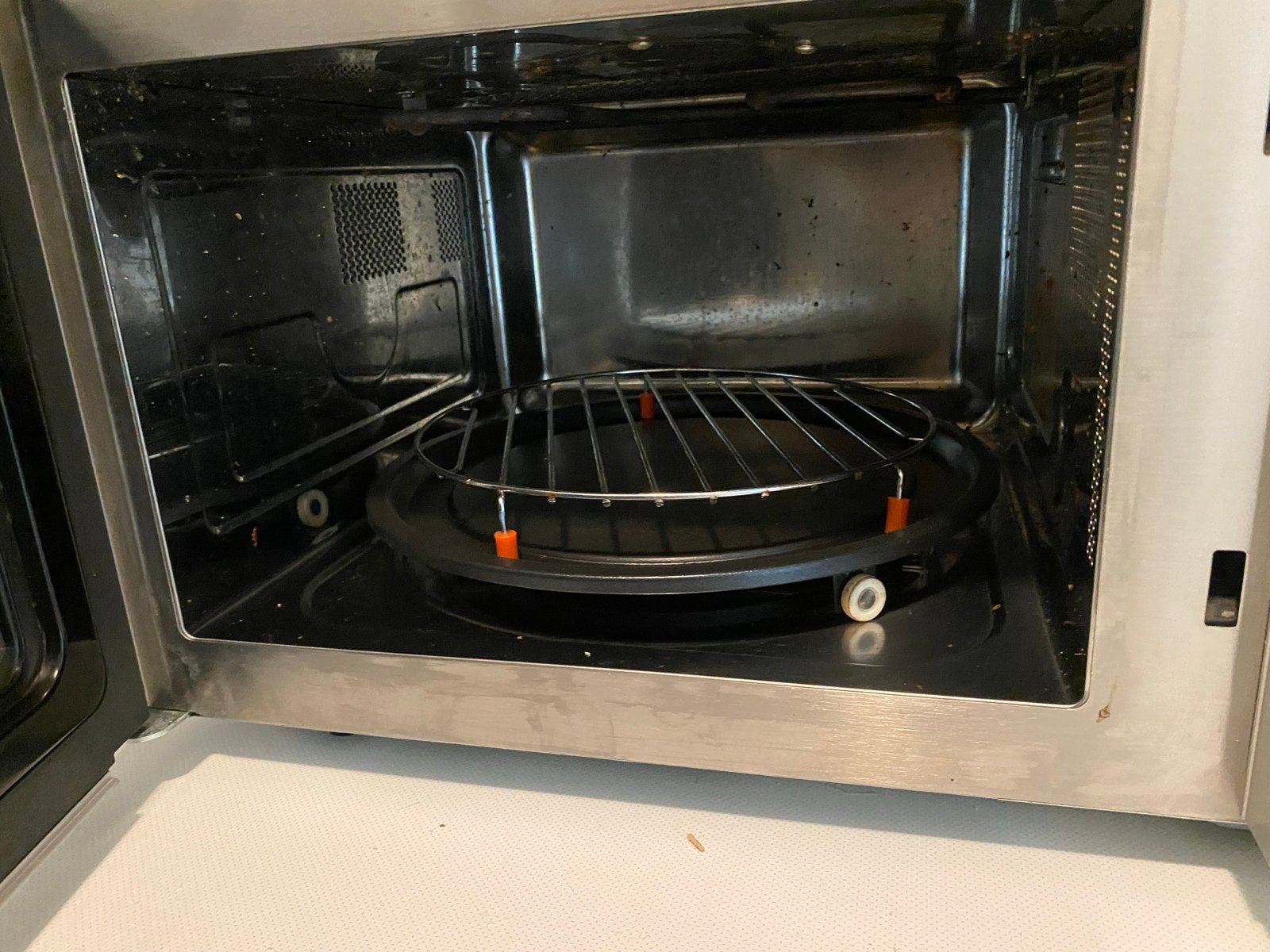 Sharp R-842IN Combimagnetron met Grill en Hete Lucht, Witgoed en Apparatuur, Combimagnetron, Gebruikt, Grill, Ophalen of Verzenden