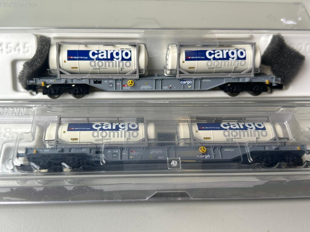 N fleischamnn 6660036k SBB cargo 2 stuks zo goed als nieuw, Overige merken, Gelijkstroom, Wagon, Ophalen of Verzenden