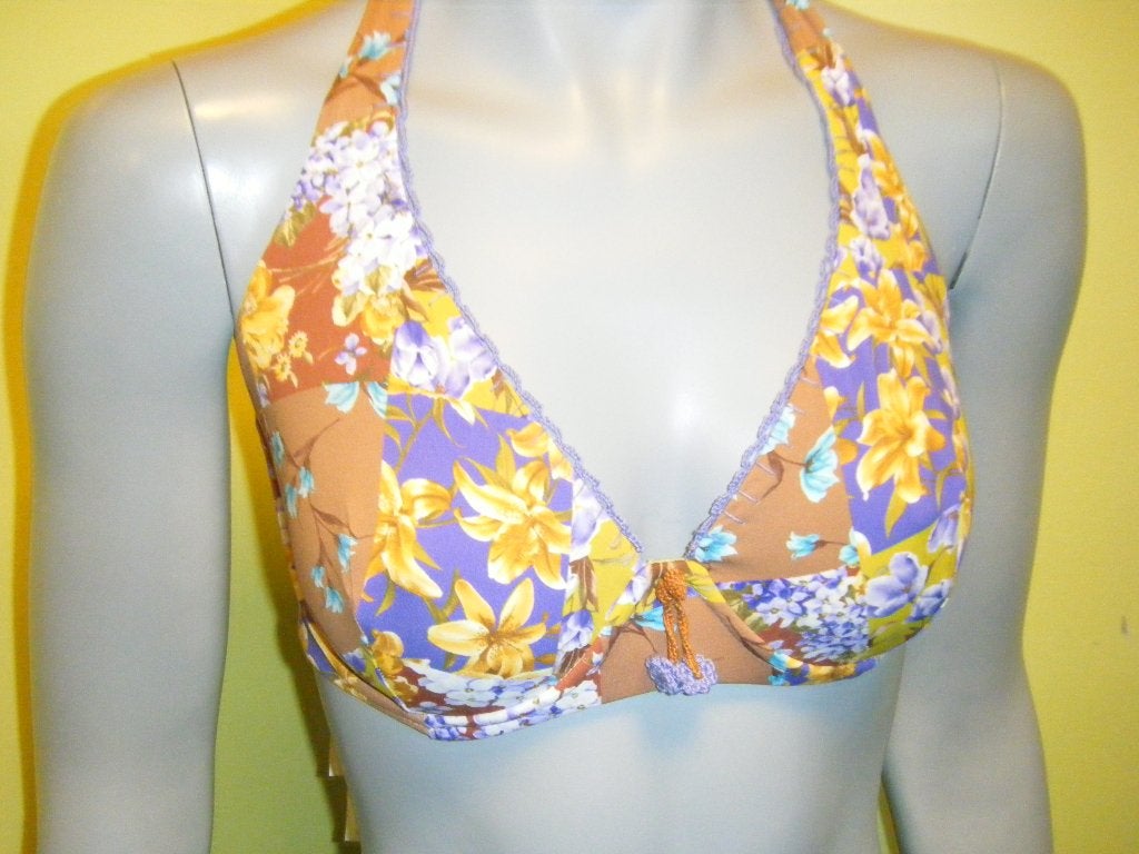 Raffaela d'Angelo bikini set beugel topje Cuoio Acido L XL, Verzenden, Nieuw, Bikini