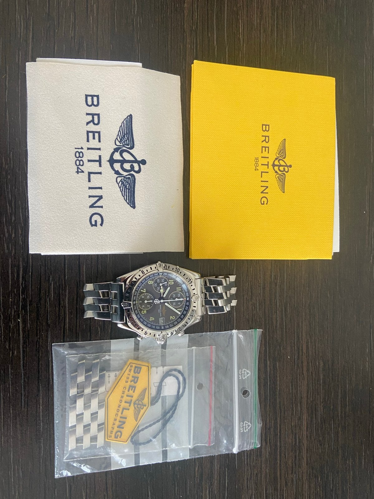 Breitling Chronomat Longitude Polshorloge Staal, Ophalen, Staal, Staal, Breitling