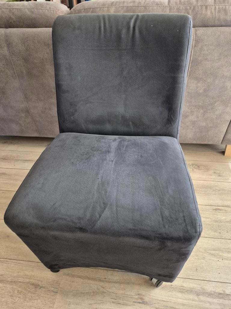 4 comfortabele stoelen op wieltjes - Zwart, Ophalen, Gebruikt, Zwart, Vier