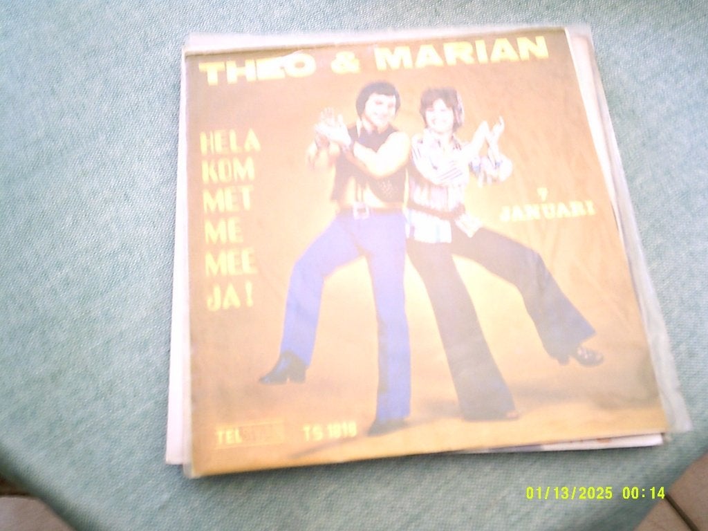 Theo & Marjan - Hela Kom Met Me Mee Ja! (1972) Telstar Vinyl, 7 inch, Ophalen of Verzenden, Levenslied of Smartlap, Overige typen
