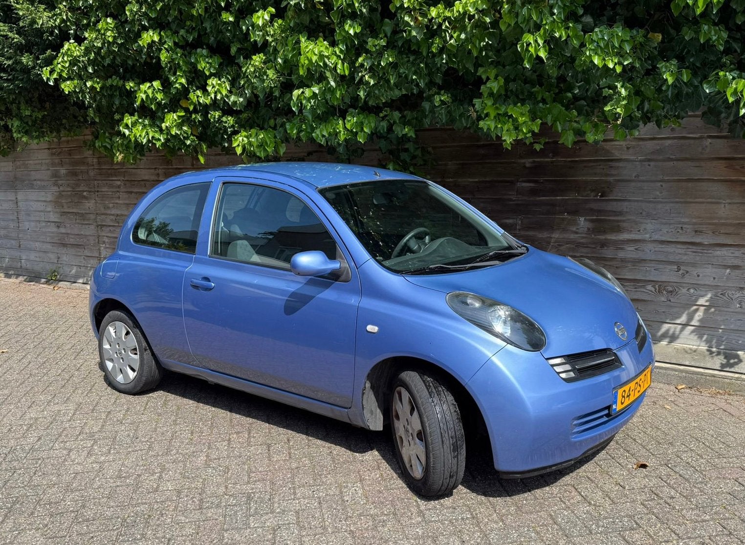 Nissan Micra 1.2 59KW 3DR 2004 Blauw, Auto's, Voorwielaandrijving, Stof, 31 €/maand, 4 cilinders