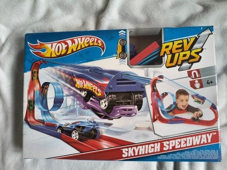 Hot Wheels Skyhigh Speedway Racebaan, Ophalen of Verzenden