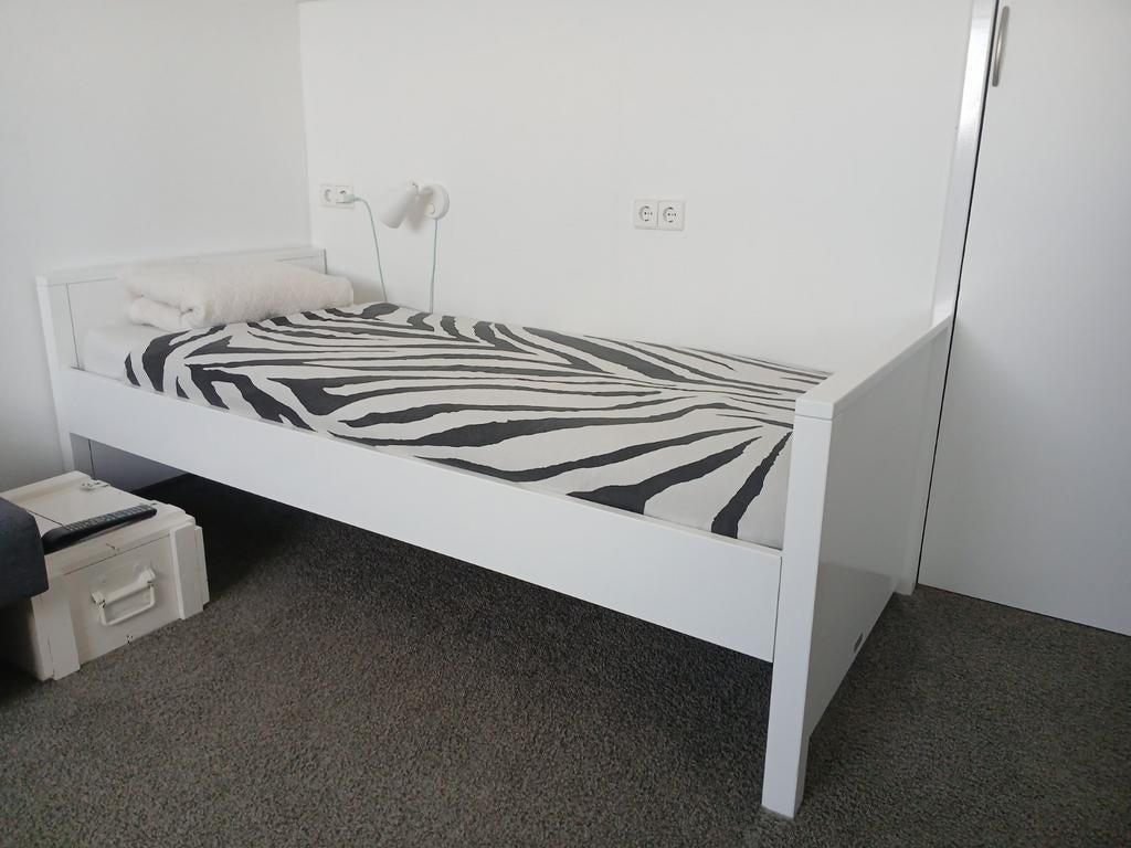 Bopita bed 90 x 200 inclusief lattenbodem, Gebruikt, 90 cm, Eenpersoons, Wit