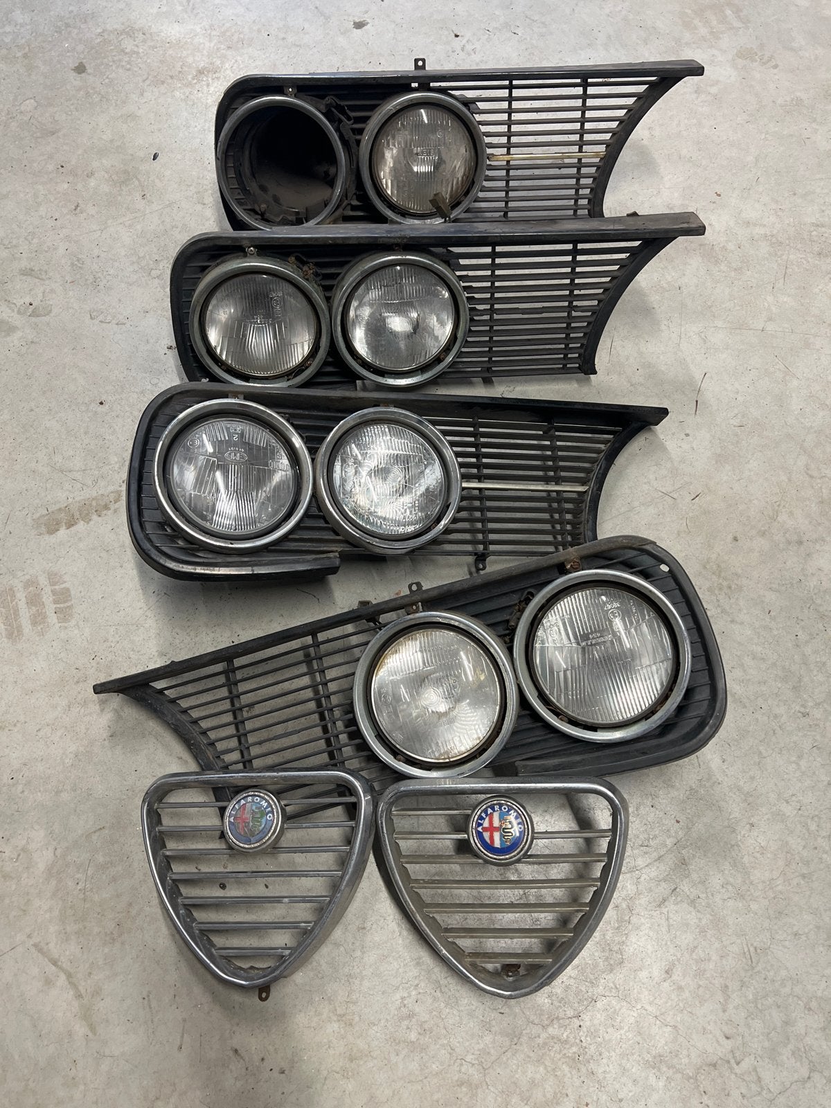 Alfa Romeo Giulia Nuova Grill met koplampen, Ophalen, Gebruikt, Alfa Romeo
