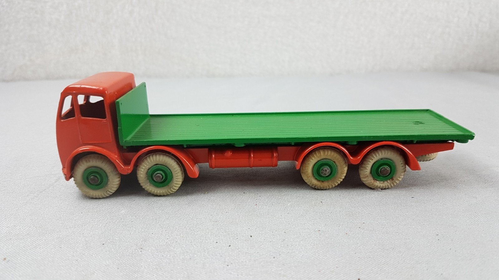 Dinky Supertoys Foden Flatbed Truck (Rood/Groen), Ophalen of Verzenden, Gebruikt, Bus of Vrachtwagen
